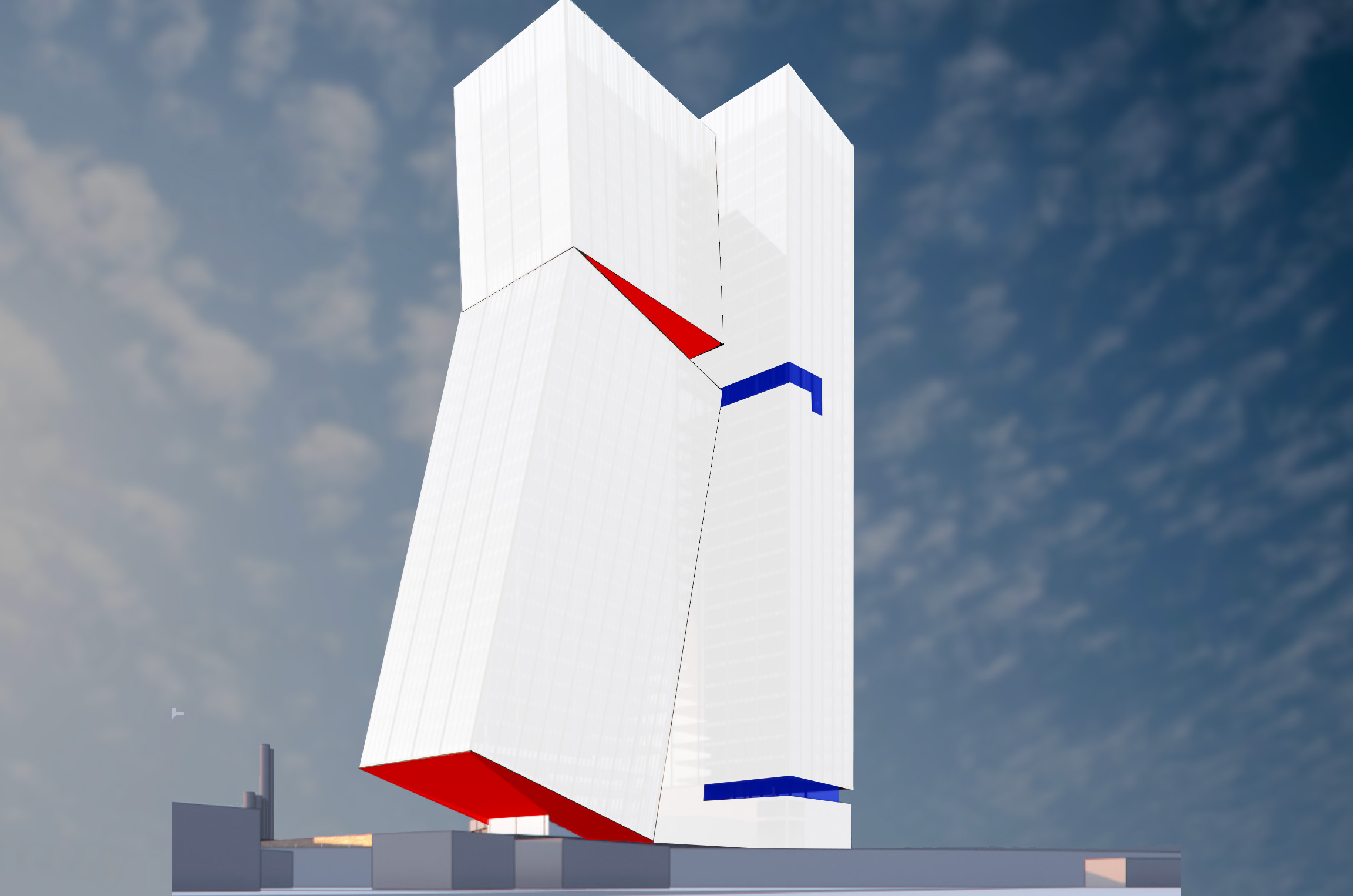 Sketch of the Kissing towers of Moscow